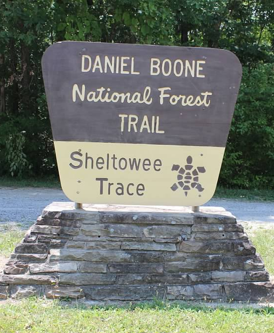 Sheltowee Trace Trail sign
